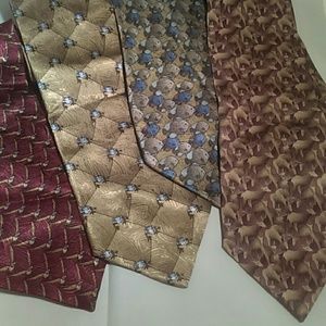 Vintage Set of 4 Nature Conservancy Neck Tie